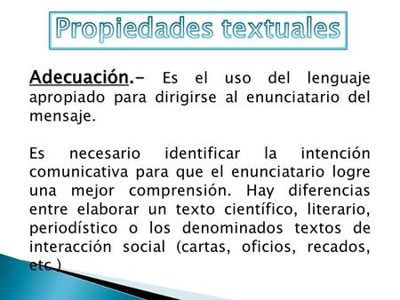Propiedades textuales