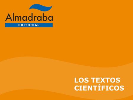 LOS TEXTOS CIENTÍFICOS