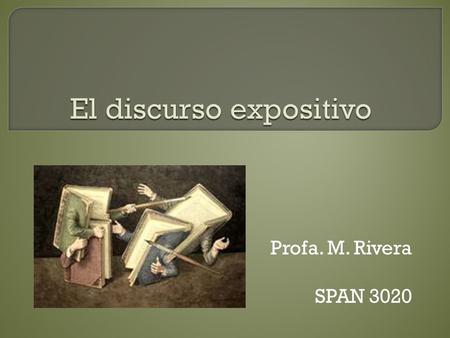 El discurso expositivo